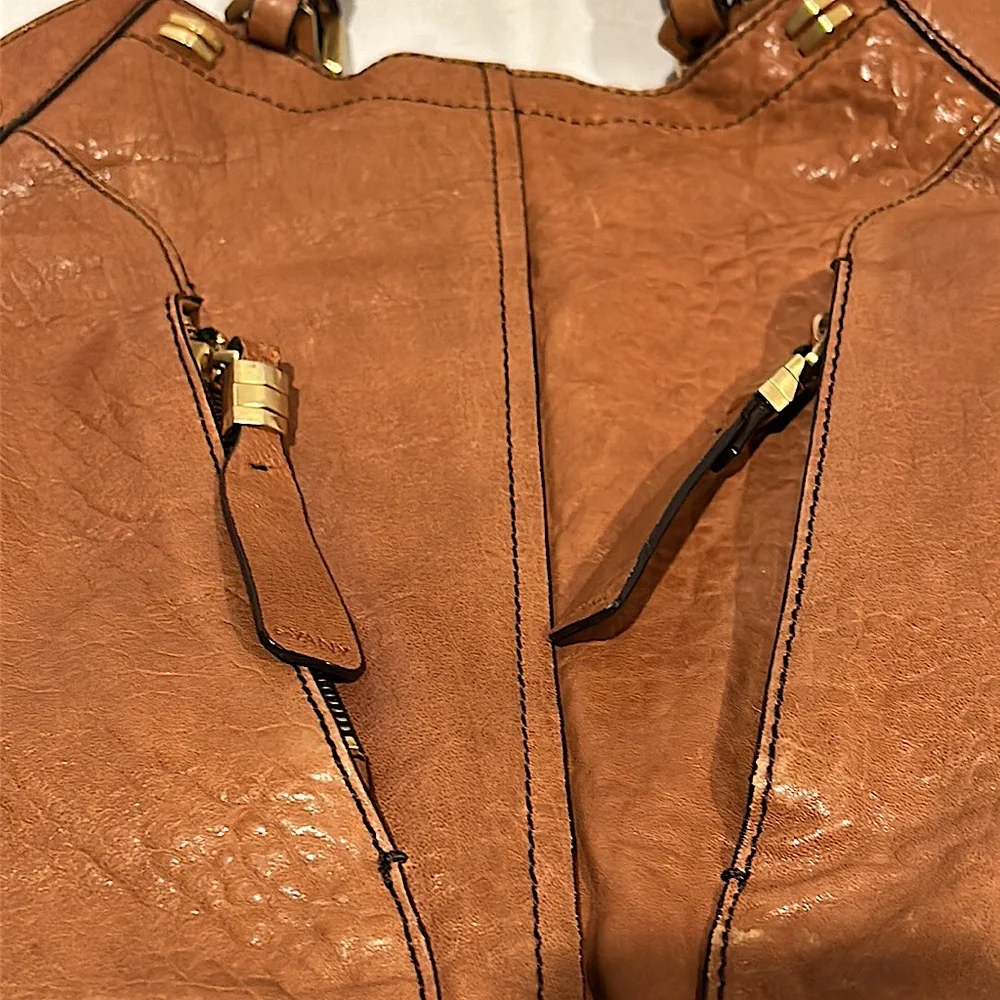 OrYANY Gorgeous Cognac Brown Leather Gwen Hobo Bag Purse 🌸🌸 - Picture 5 of 11